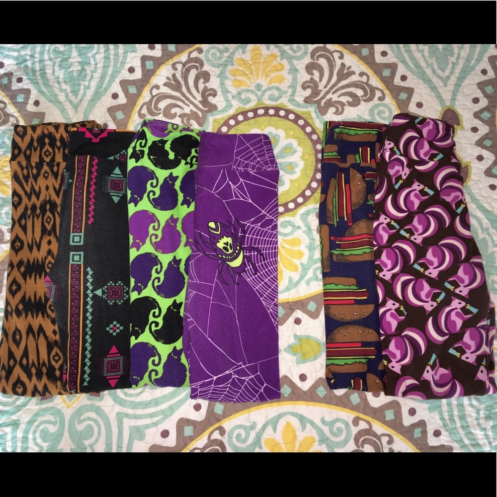 Six Pairs Kids LuLaRoe Leggings